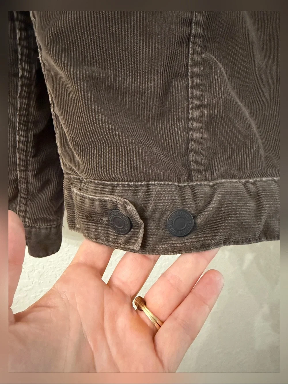 Levi's Brown Sherpa-Lined Corduroy Trucker Jacket - M